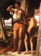 Lord Frederic Leighton Jonathan's Token to David Sweden oil painting reproduction